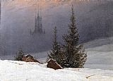 Winter Landscape with Church by Caspar David Friedrich